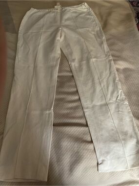 Michael Kors White Wide-Leg Women's Pants